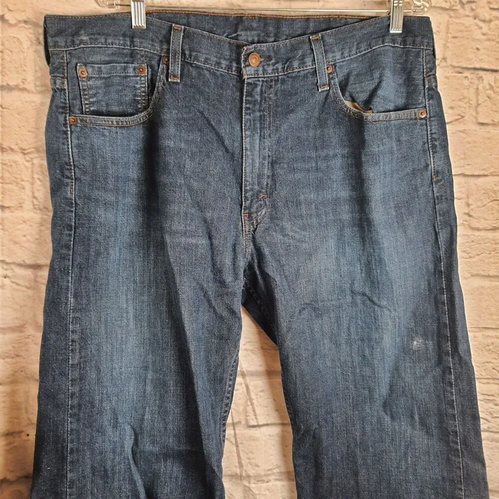 Levi's 569 Loose Straight Leg Jeans Men's Size 38x30 Blue Denim Relaxed Fit